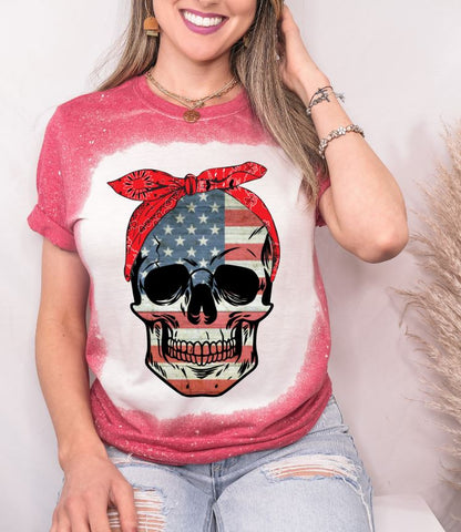 American Flag Skull