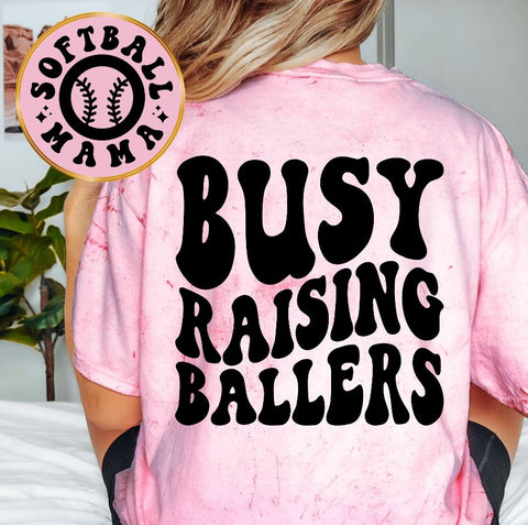 Busy Raising Ballers Softball Mama