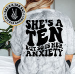 She's A Ten But She Hits Anxiety