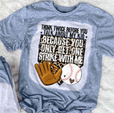 Think Twice Before You Talk About My Kids Baseball