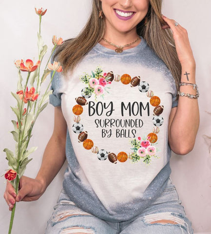 Boy Mom Surrounded By Balls