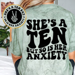 She's A Ten But She Hits Anxiety