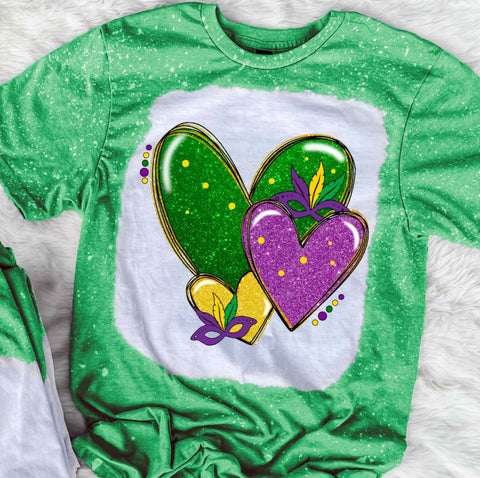 Mardi Gras Hearts