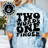 Two Words One Finger