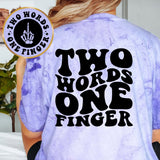 Two Words One Finger