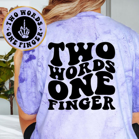 Two Words One Finger