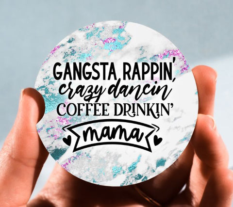 Set of 2 Car Coasters, Mama